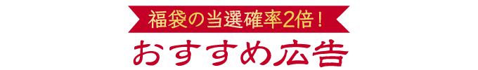 福袋の当選確率2倍！おすすめ広告